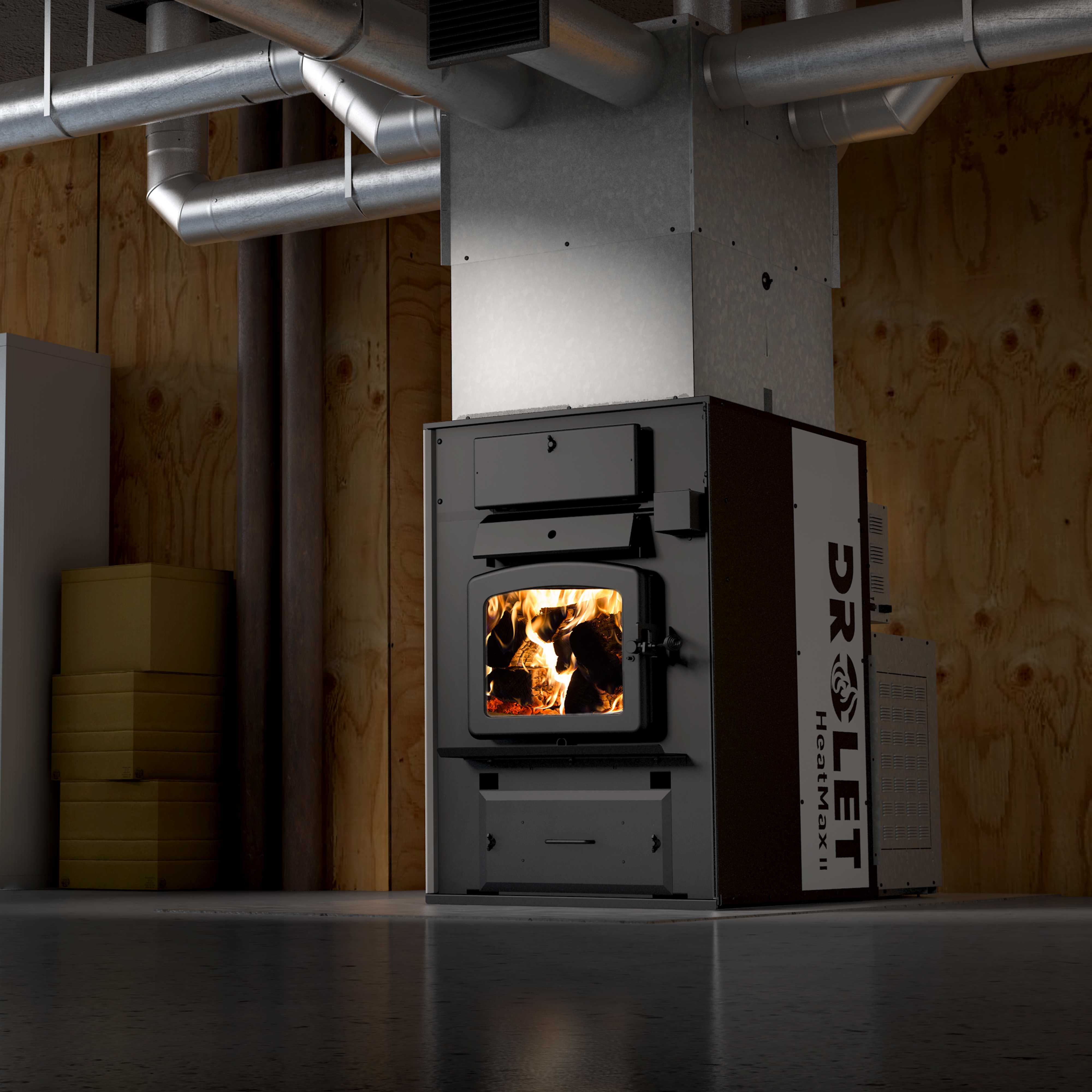 Furnaces :: Wood Furnaces :: Drolet Heatmax Wood Furnace - DF01000