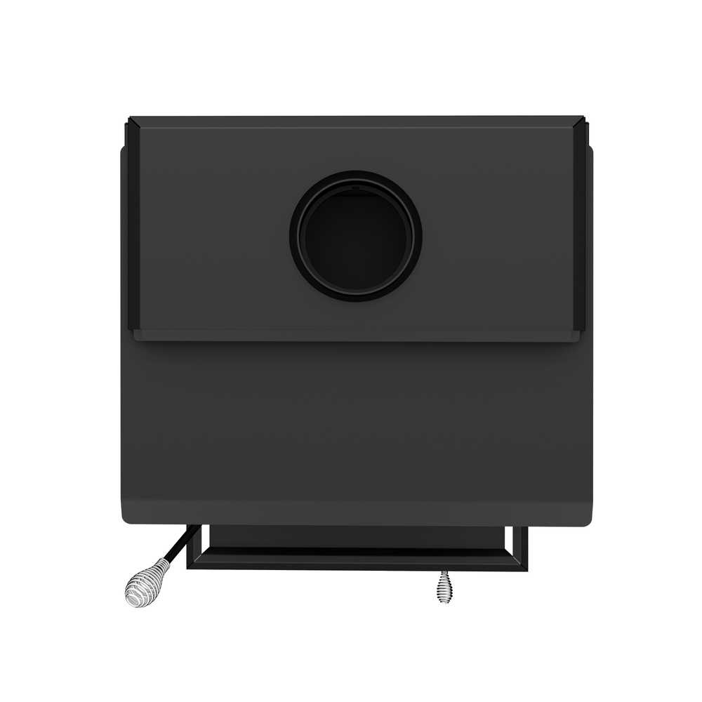 Wood Stove Escape 1800 Brushed Nickel Door +Cast Iron Legs Drolet