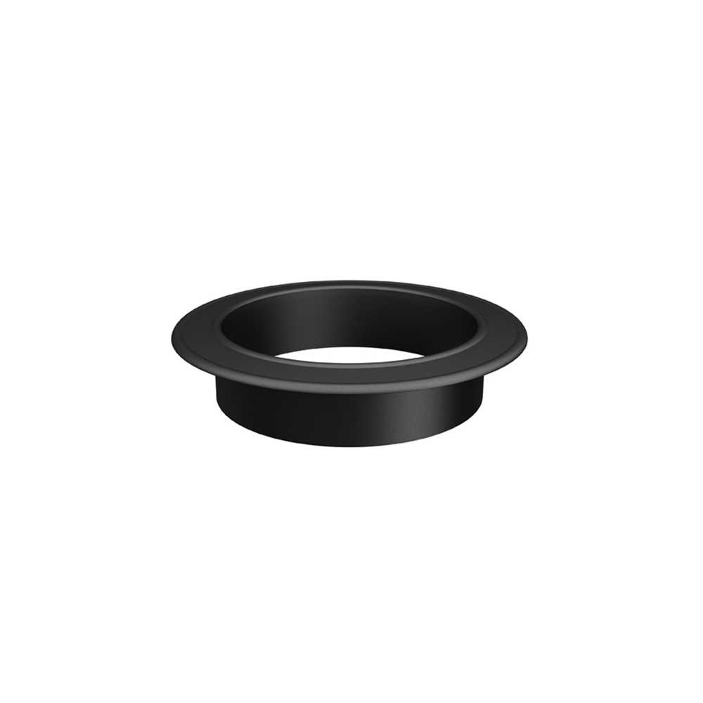 CONNECTEUR EN FONTE POUR TUILE NOIR SIMPLE PAROI 6"Ø Drolet