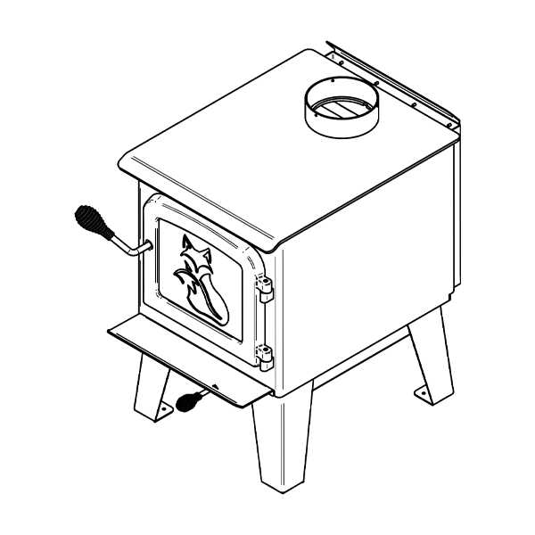 Drolet Fox Wood Stove - DB03186